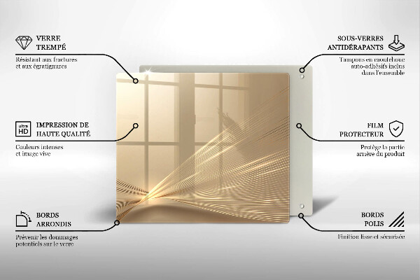 Tűzhelyvédő üveglap Modern absztrakció