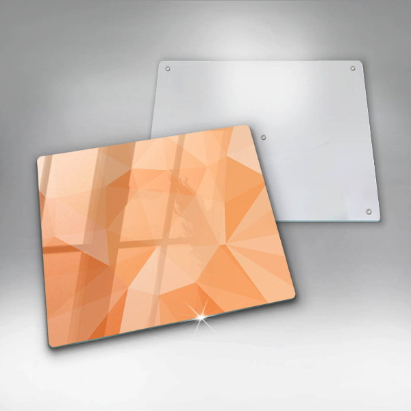 Tűzhelyvédő üveglap Geometriai háttér