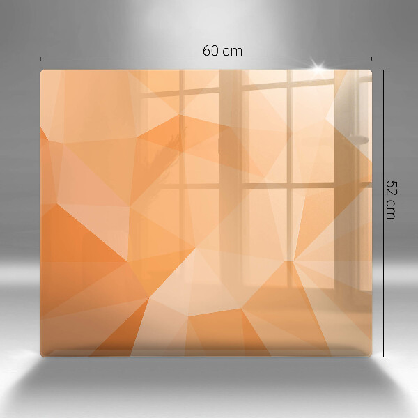 Tűzhelyvédő üveglap Geometriai háttér