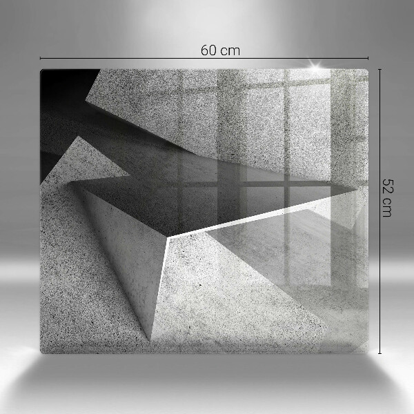 Tűzhelyvédő üveglap Konkrét absztrakció