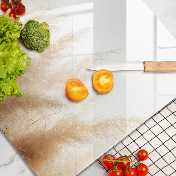 Tűzhelyvédő üveglap Pampa fű