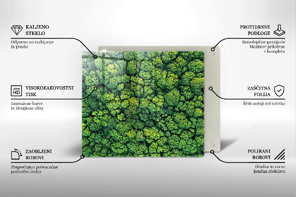 Tűzhelyvédő üveglap Természet moha növény
