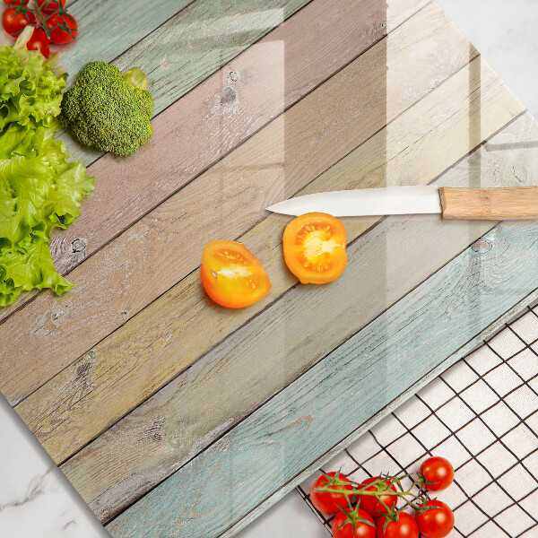 Tűzhelyvédő üveglap Színes vintage táblák