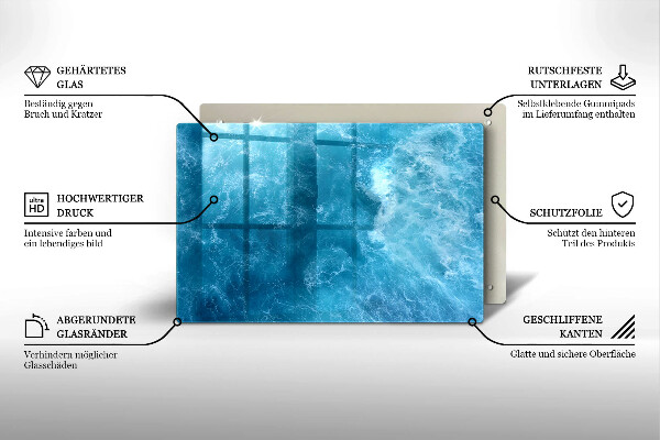 Főzőlap védő üveglap Nyílt víz