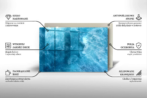 Főzőlap védő üveglap Nyílt víz