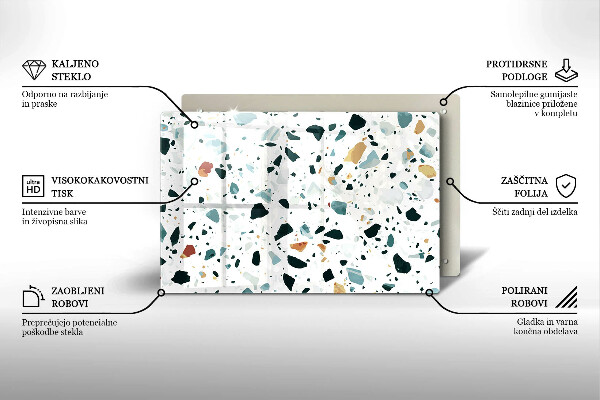 Tűzhelyvédő üveglap Könnyű kőedény