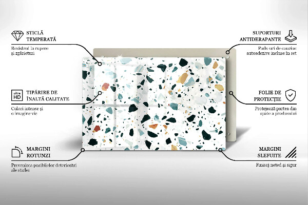 Tűzhelyvédő üveglap Könnyű kőedény