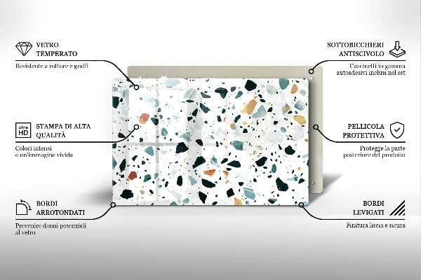 Tűzhelyvédő üveglap Könnyű kőedény