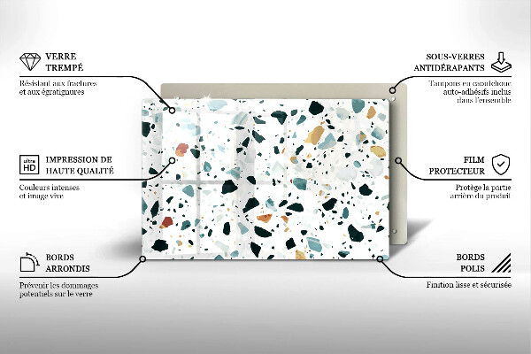 Tűzhelyvédő üveglap Könnyű kőedény