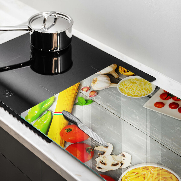 Tűzhelyvédő üveglap Konyhai étel