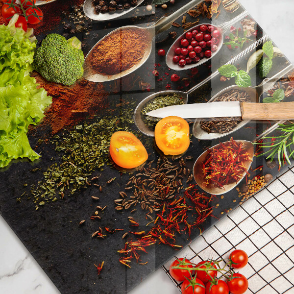 Főzőlap védő üveglap Fűszeres kanalak