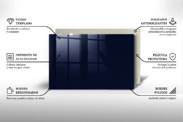 Tűzhelyvédő sötétkék