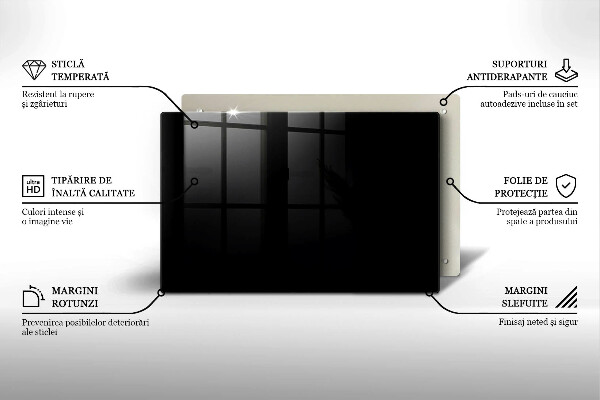 Tűzhelyvédő Fekete szín