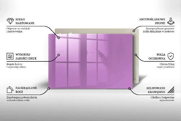 Tűzhelyvédő Lila színű