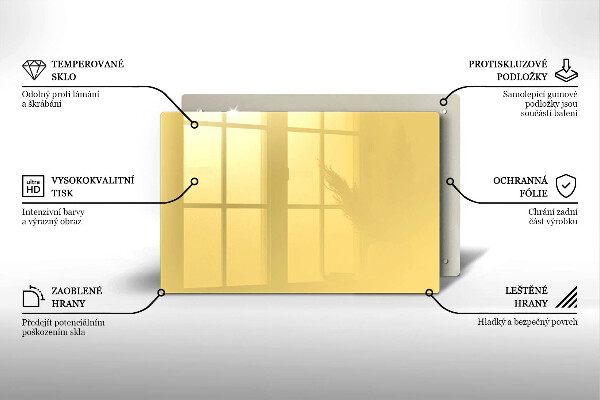 Tűzhelyvédő Sárga