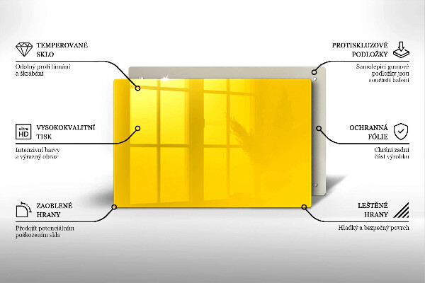 Tűzhelyvédő Sárga