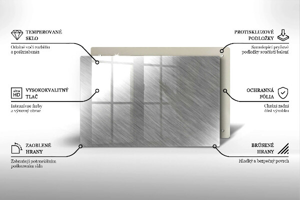 Főzőlap védő üveglap Fém textúra háttér