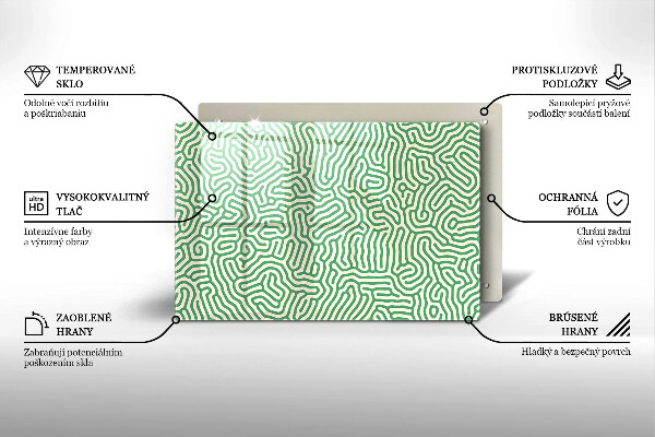 Tűzhelyvédő üveglap Absztrakt vonalak