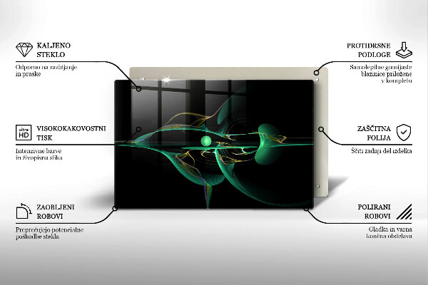 Tűzhelyvédő üveglap Modern absztrakció