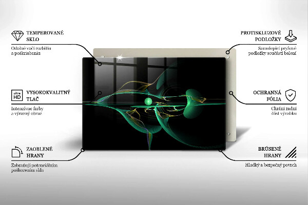 Tűzhelyvédő üveglap Modern absztrakció