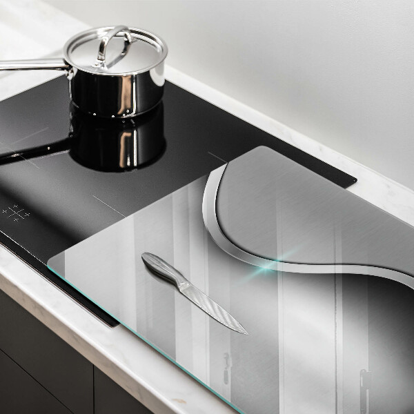 Főzőlap védő üveglap Fém absztrakció