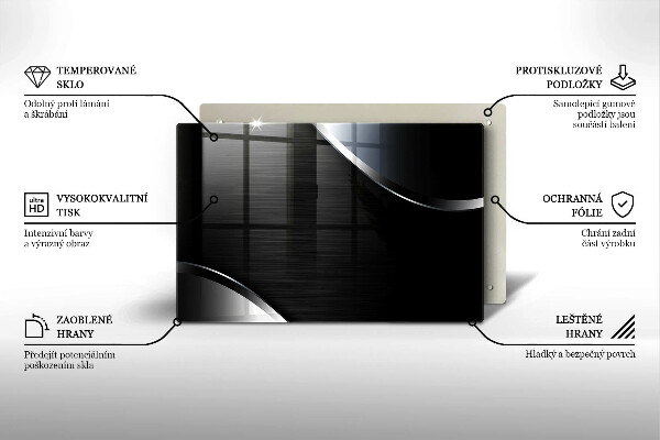 Tűzhelyvédő üveglap Fém absztrakció