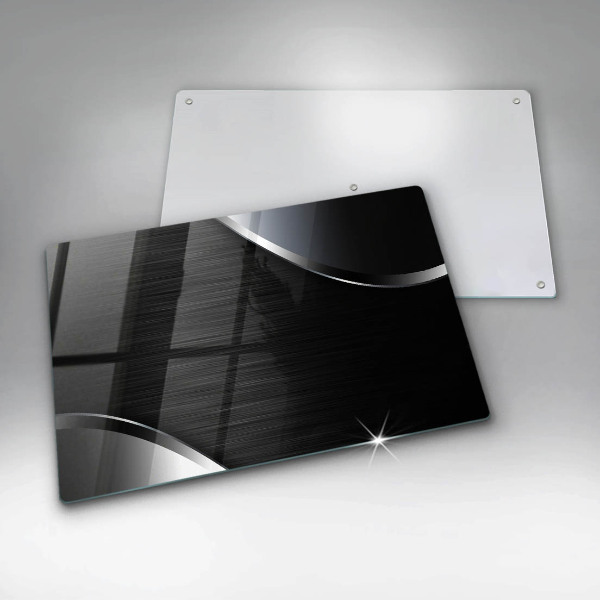 Tűzhelyvédő üveglap Fém absztrakció