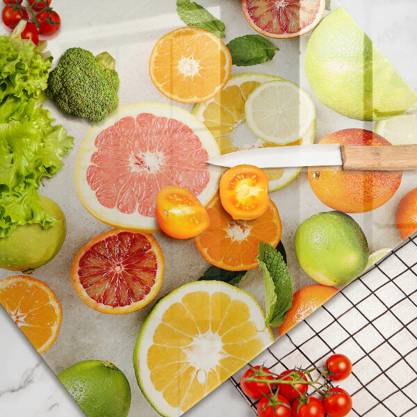 Tűzhelyvédő üveglap Citrusfélék