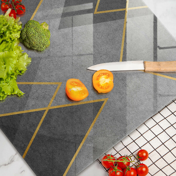 Tűzhelyvédő üveglap Éles formák