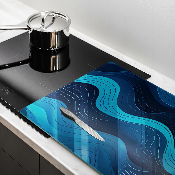 Tűzhelyvédő Absztrakt hullámok