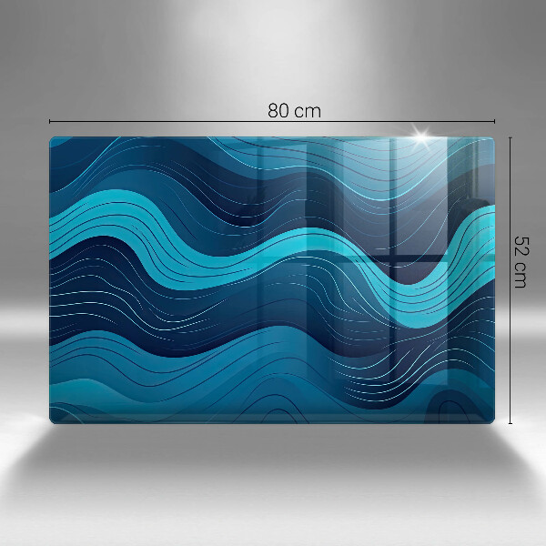 Tűzhelyvédő Absztrakt hullámok