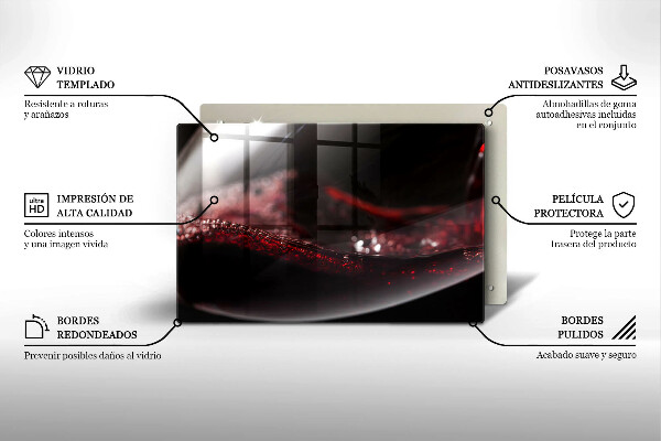 Tűzhelyvédő Vörösbor egy pohárban