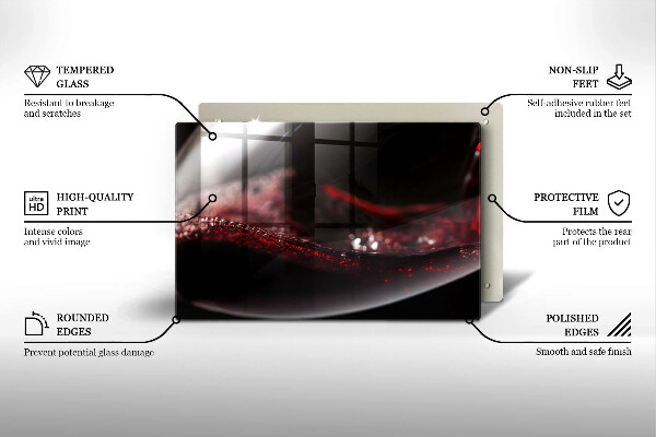 Tűzhelyvédő Vörösbor egy pohárban