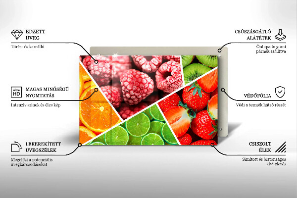 Tűzhelyvédő Színes gyümölcsök