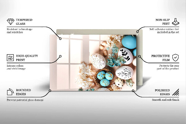 Tűzhelyvédő Húsvéti díszek