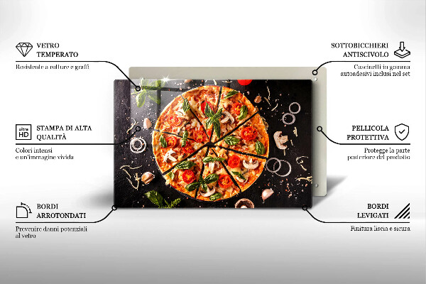 Tűzhelyvédő Pizza gombával