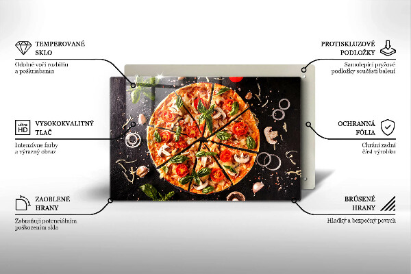 Tűzhelyvédő Pizza gombával