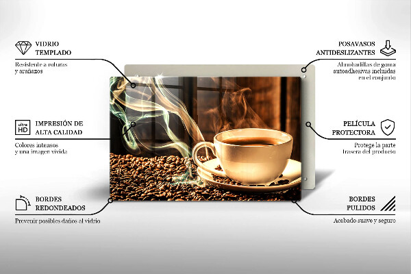 Tűzhelyvédő Csésze és kávébab