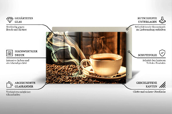 Tűzhelyvédő Csésze és kávébab