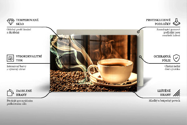 Tűzhelyvédő Csésze és kávébab