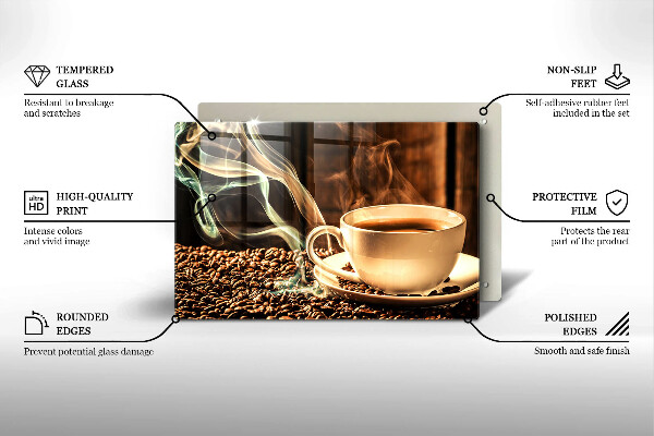 Tűzhelyvédő Csésze és kávébab