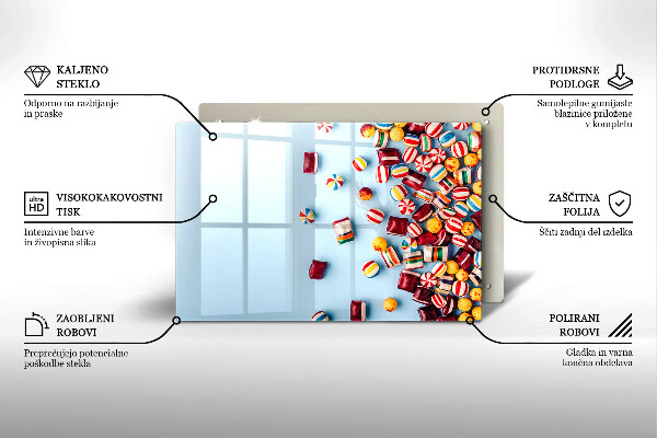 Tűzhelyvédő Színes cukorkák