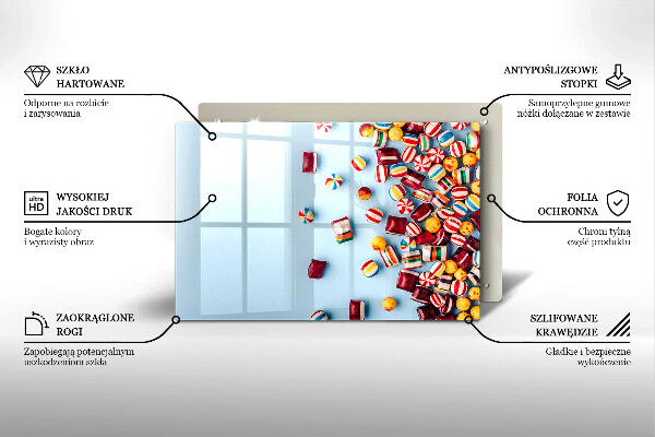 Tűzhelyvédő Színes cukorkák