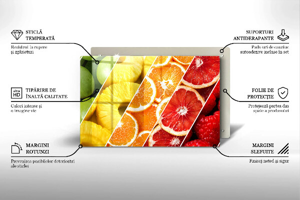 Tűzhelyvédő Színes gyümölcsök