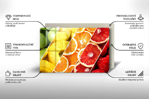 Tűzhelyvédő Színes gyümölcsök