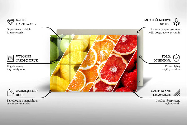 Tűzhelyvédő Színes gyümölcsök