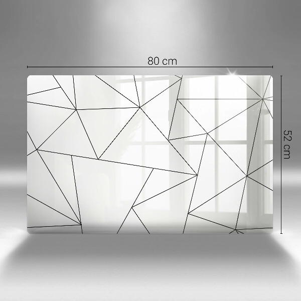 Tűzhelyvédő Fehér háromszögek