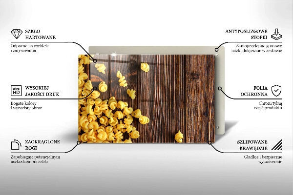 Tűzhelyvédő Tészta az asztalon