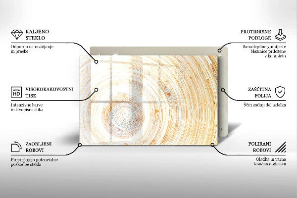 Tűzhelyvédő Fa textúra