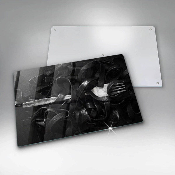 Tűzhelyvédő Fekete Tagliatelle tészta